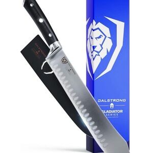 DALSTRONG Gladiator Series 10" Bull Nose Butcher Breaking Knife Carbon Steel